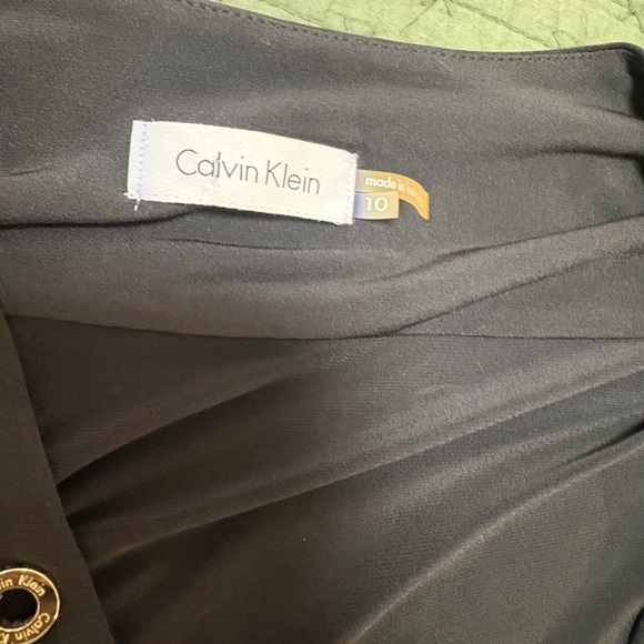 Calvin Klein Black Eyelet Wrap Maxi Dress - Picture 2 of 3